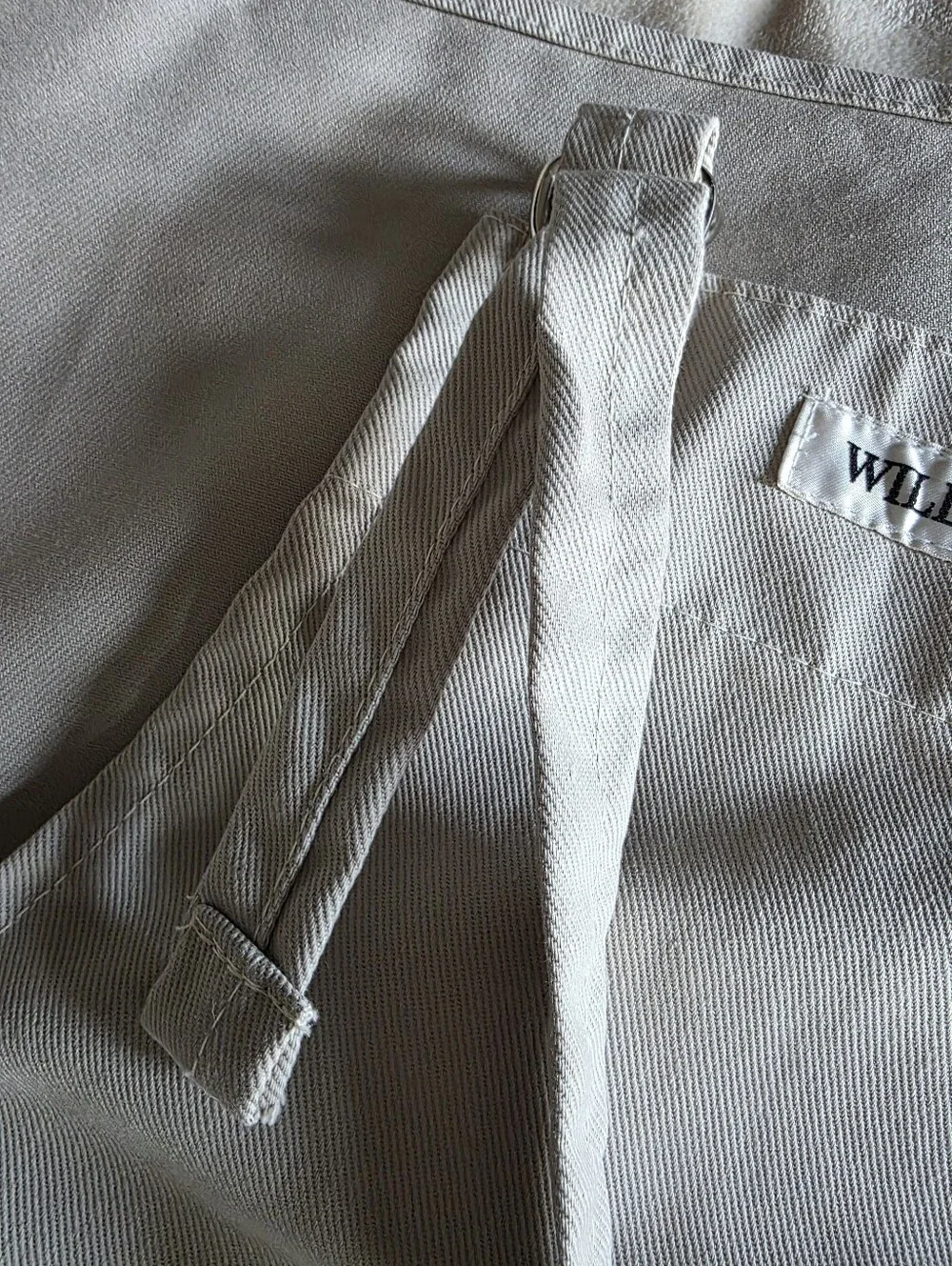 Williams Sonoma Y2K Vintage Heavy Duty Chef Apron Made in USA Beige
